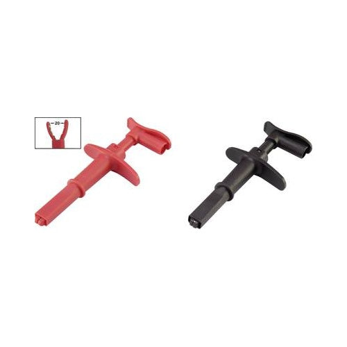 VOLTCRAFT Krokodilklemme Stecker 4 mm CAT III 1000 V, CAT IV 600 V black/red MSK-116 (VC-8371750) afbeelding 1
