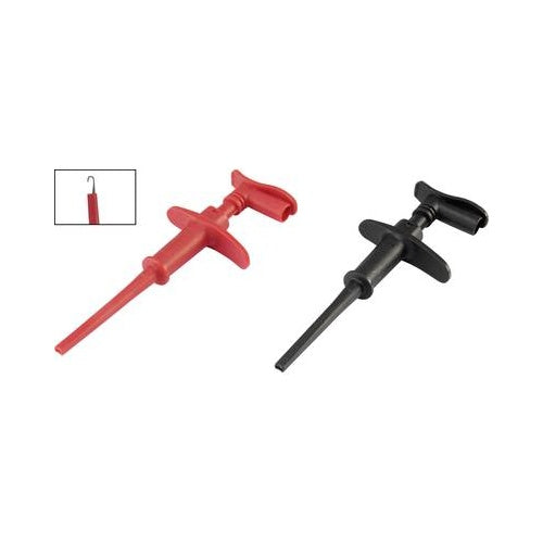 VOLTCRAFT Abgriffklemme Stecker 4 mm CAT III 1000 V, CAT IV 600 V Schwarz/Rot MSK-118 (VC-8371755) afbeelding 1