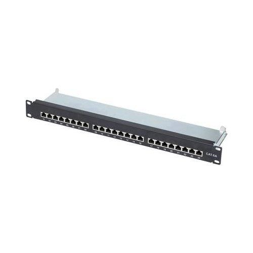 Renkforce 24 Port Netzwerk-Patchpanel 48,26 cm (19") CAT 6a 1 HE (RF-3353158) afbeelding 1