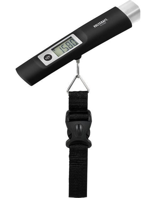 VOLTCRAFT VC-KS50 Kofferwaage Wägebereich (max.) 50 kg Ablesbarkeit 10 g Schwarz, Lichtgrau (VC-KS50) afbeelding 1