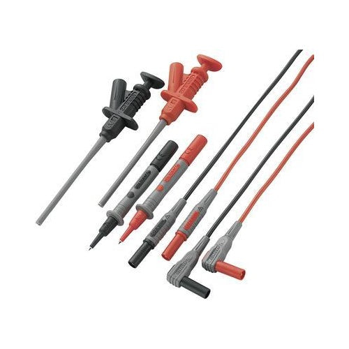 VOLTCRAFT MS-6 Sicherheits-Messleitungs-Set [Lamellenstecker 4 mm - Prüfspitze] 1.20 m Schwarz, Rot 1 Set (VC-10906580) afbeelding 1