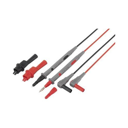VOLTCRAFT TL 88-4 Sicherheits-Messleitungs-Set [Lamellenstecker 4 mm - Prüfspitze] 1.80 m Schwarz, Rot (VC-10906600) afbeelding 1