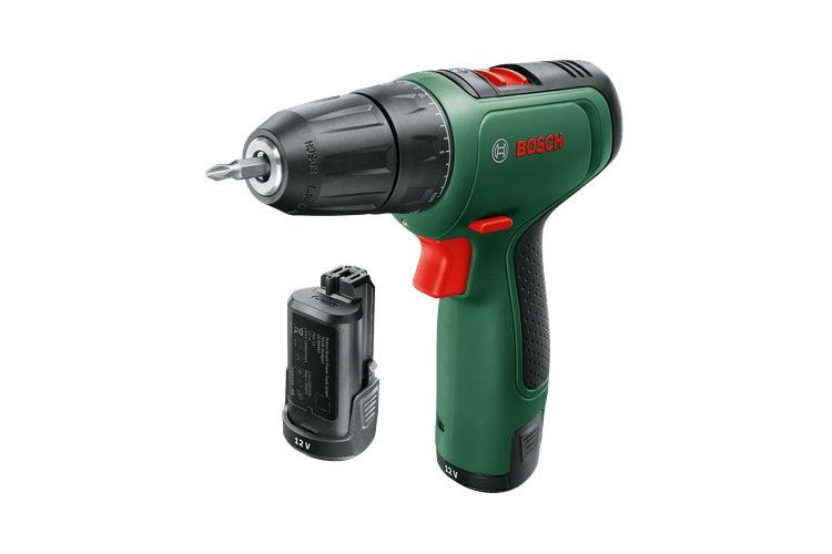 Bosch EasyDrill 1200 - Bohrer/Schrauber - schnurlos - 2 Geschwindigkeiten - Bohrfutterschlüssel 10 mm - 30 N·m - 2 Akkus, Ladegerät enthalten - 12 V afbeelding 1