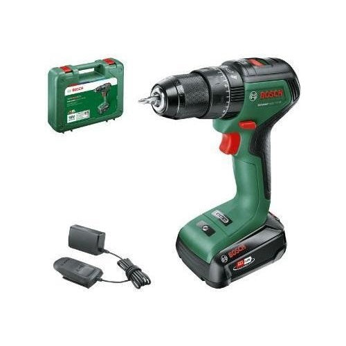 Bosch UniversalImpact 18V-60 - Bohrhammer/Treiber - schnurlos - 2 Geschwindigkeiten - Bohrfutterschlüssel 13 mm - 60 N·m - 2 Akkus - 18 V afbeelding 1