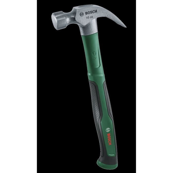 Bosch Nail Puller Hammer 450 g - Hard Carbide Steel - Soft Grip Handle