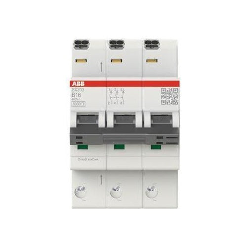 ABB Sicherungsautomat SX203-B16 Flexline B-Char.6kA 16A 3P (2CDS253003R0165) - 4053546052701 - image 1