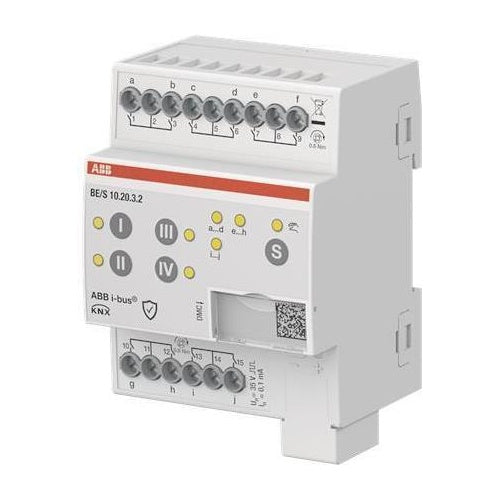 ABB BE/S10.20.3.2 Binäreingang 10fach Kontaktabfrage manuelle (2CDG110277R0011) afbeelding 1