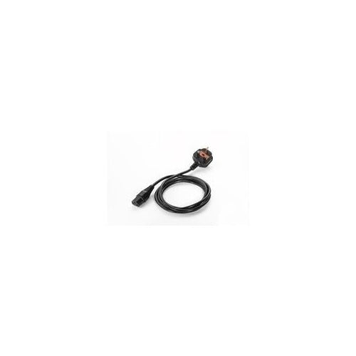 Zebra - Stromkabel - BS 1363 (W) - IEC 320 EN 60320 C13 - 1,8m - 90-Grad-Anschluss - für P/N: PWRS-14000-148R, PWRS-14000-241R (50-16000-219R) - 4054317559955 - image 1