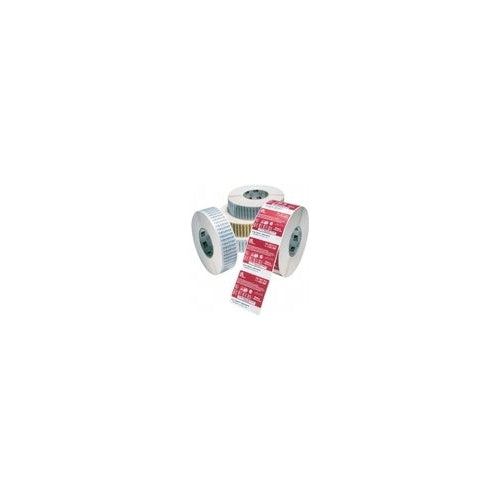 Zebra Direct 2100 - Permanentes selbstklebendes Gummipapier (matt beschichtet, perforiert) - 6,14 mil - weiß, Fühlmarke schwarz - 76,2 x 101,6 mm - 130 Etikett(en) (1 Rolle(n) x 130) - für Encore 3, QL 320, 420 (3002086) afbeelding 1