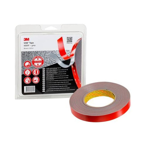 3M 4991 - Montageband - Rot - Innenraum - Innen & Außen - Outdoor - Pappe - Keramiken - Glas - Metall - Kunststoff - Stein - Holz - 2,3 mm - Sichtverpackung (4991F/IPS) afbeelding 1