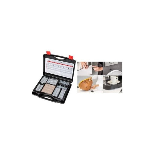 3M Bumpon Lärm-/Rutschstopper Set, im handlichen Koffer selbstklebende Elastikpuffer, Inhalt: über 700 der zehn - 1 Stück (BUMPON SET 017) afbeelding 1