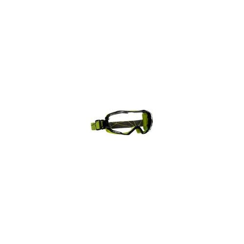 3M GoggleGear 6000 - Sicherheitsbrille - Bau-/Renovierungsarbeiten - Staub-Arbeit - Die Arbeit mit Chemikalien - Beide Geschlechter - Schwarz - Grün - Transparent - Neopren (GG6001SGAF-GRN) afbeelding 1