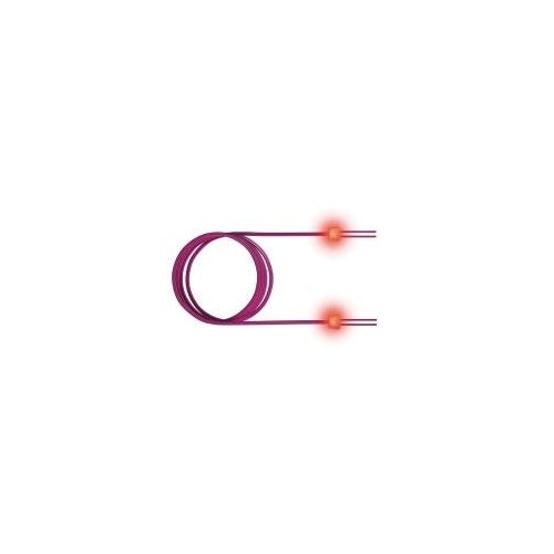 Sacon EasyLan FO LED Patch Cord Premium, Duplex - Patch-Kabel - SC multi-mode (M) zu SC multi-mode (M) - 3 m - Glasfaser - Duplex - 50/125 Mikrometer - OM4 - Erikaviolett, RAL 4003 (LSD41100030) afbeelding 1
