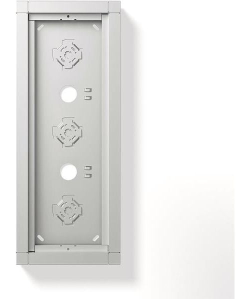 Siedle Aufputzgehäuse GA 612-3/1-01 SM silber-metallic (210012247-00) afbeelding 1