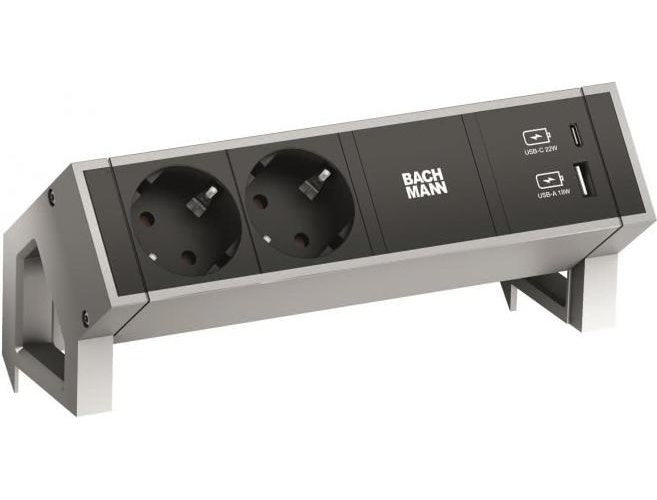 BACHMANN 902901 DESK2 2xfach 1xUSB A&C 22W Charger (902901) afbeelding 1