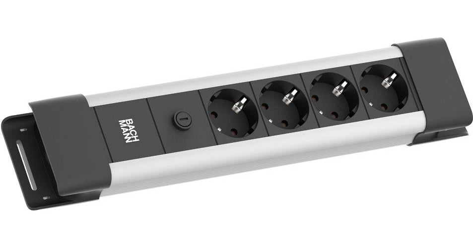 Bachmann CONNECTUS 3xCEE7/3 rot 10 A Strom 2.0m C14-Stecker Grau (BM005928) afbeelding 1