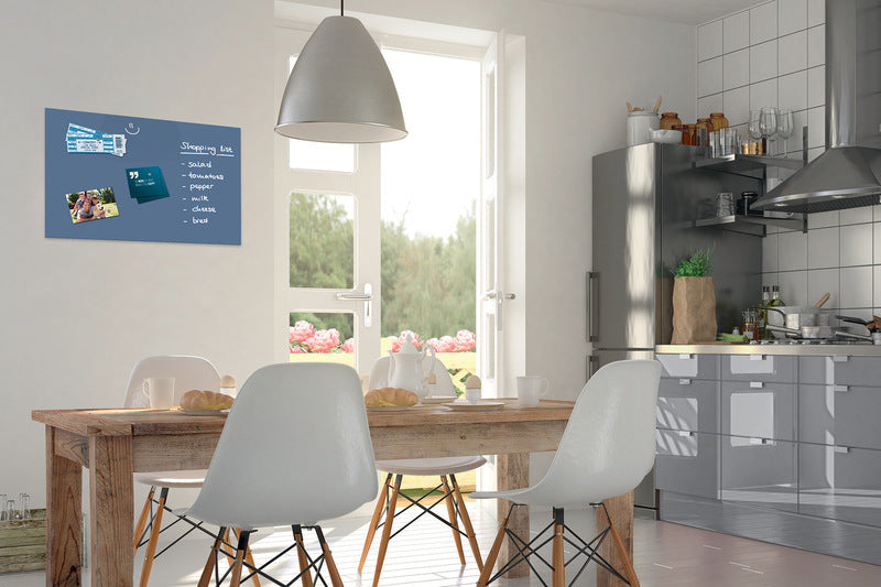 Sigel Be!Board Glass Magnetic Board Blue 600x400mm Incl. 2 Magnets SI-B1207 600x400x9mm