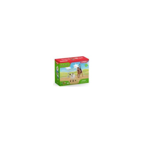 Schleich Farm World 42577 Team Roping mit Cowgirl (42577) afbeelding 1