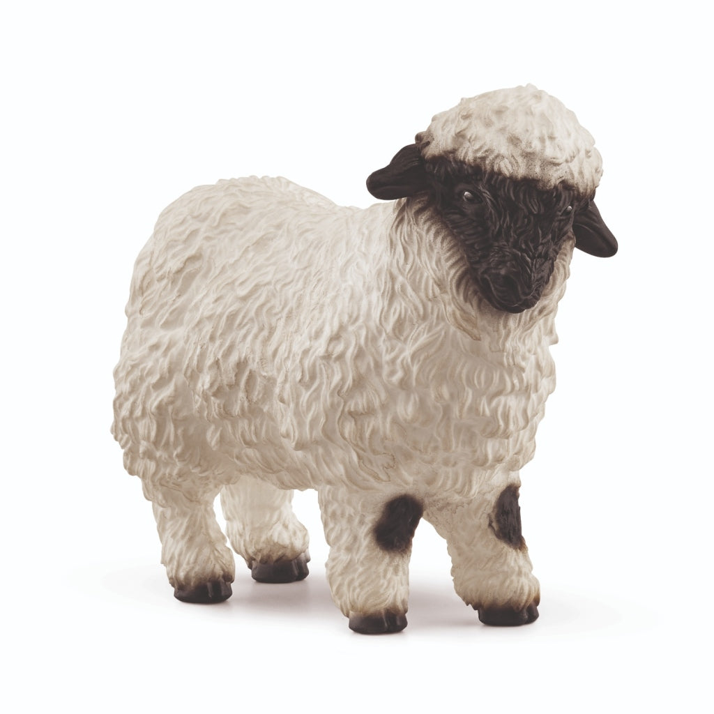 Schleich Valais Blacknose Sheep Figurine - Hand-painted - Educational Toy