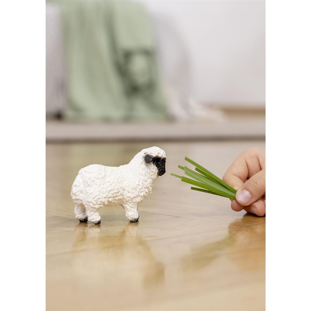 Schleich Valais Blacknose Sheep Figurine - Hand-painted - Educational Toy