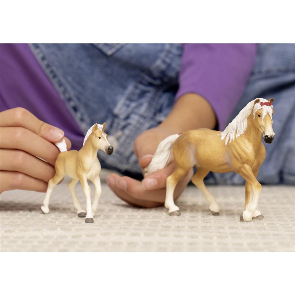 Schleich Haflinger Foal Figurine - Hand-painted - Educational Toy
