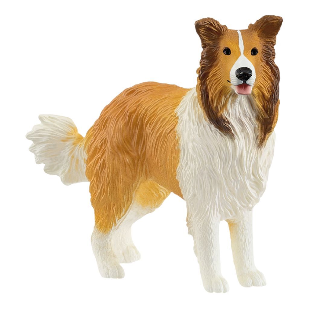 Schleich Farm World Collie Dog Figurine - Realistic Pet Toy