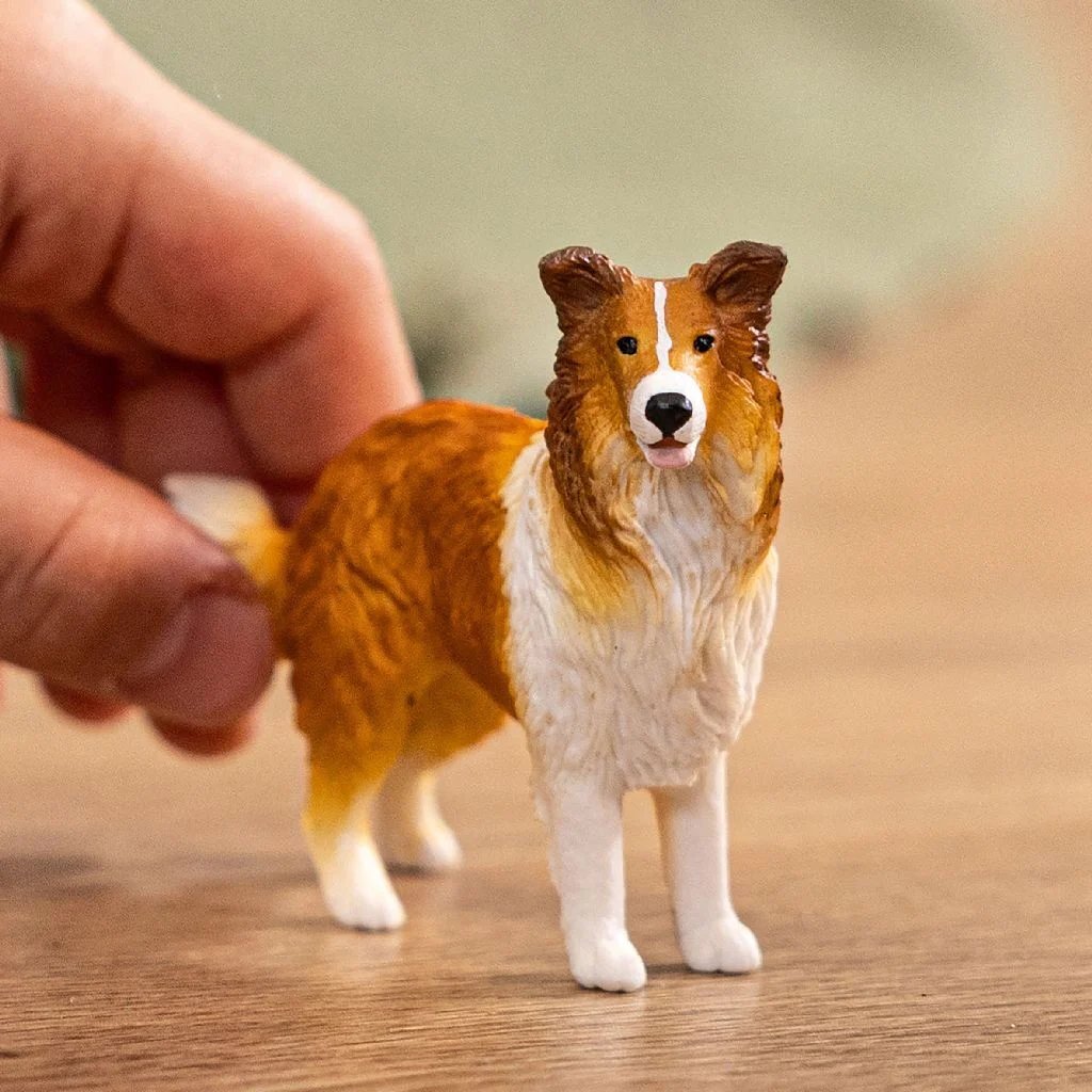 Schleich Farm World Collie Dog Figurine - Realistic Pet Toy