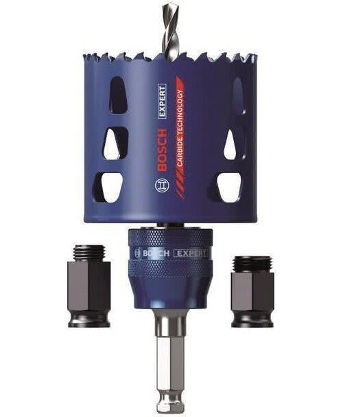 Bosch Expert Tough Material Starter set - Lochsäge - für Kunststoff, Ziegelsteine, weiche Fliesen, Edelstahlbleche, Holz mit Metall - 68 mm - Inbus afbeelding 1