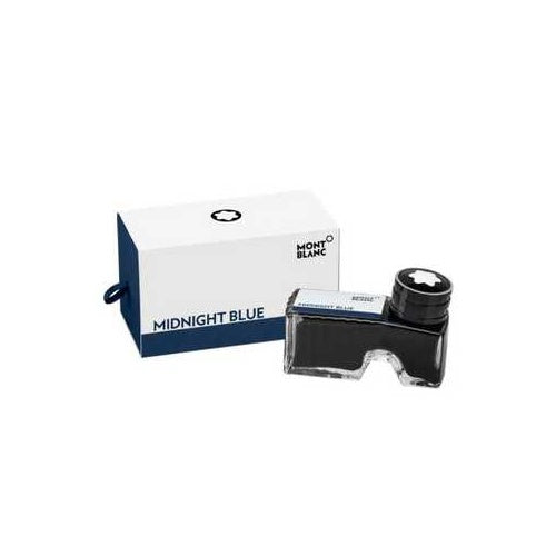 Montblanc | Ink Bottle | 109204 60 ml Midnight Blue Ink - For Fountain Pens | Blue Black afbeelding 1