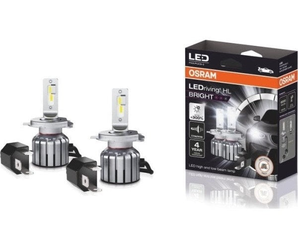 LED bulb set 2pcs H19/H4 12V 15W P43T/PU43t-3 afbeelding 1