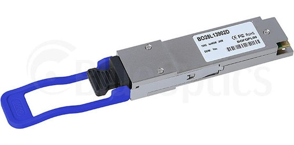 Kompatibler Dell EMC Q28-100G-PSM4-IR QSFP28 Transceiver, MPO/MTP Anschluss, 100GBASE-PSM4, Singlemode Fiber, 4xWDM, 2KM, 0°C/+70°C, DDM (Q28-100G-PSM4-IR-BO) afbeelding 1