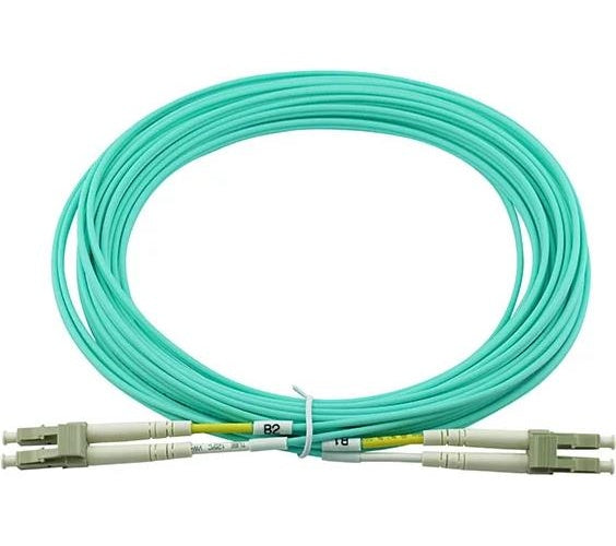 Optimale GlasfaserverbindungenMyricom kompatibles 10G-SR-30M LWL Patchkabel mit LC/UPC auf LC/UPC Duplex Anschluss in 30 Meter Länge der Faserkategorie OM3 (Glasfaser-Fasertyp G50/125µm). Mit Laseroptimierter Multimode Faser (MMF) von der M afbeelding 1