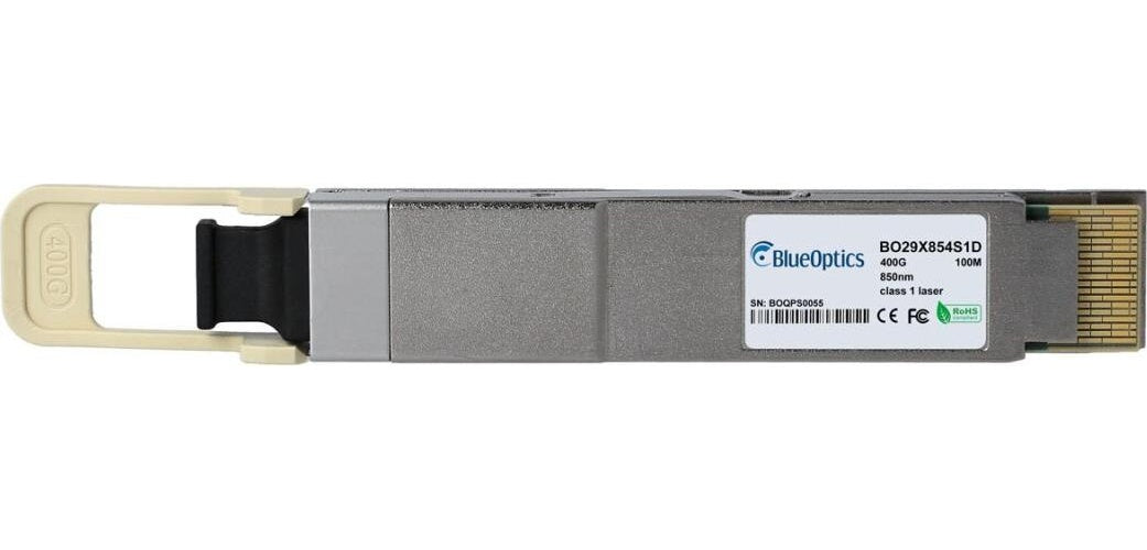 Kompatibler Fortinet FN-TRAN-QSFPDD-SR8 QSFP-DD Transceiver, MPO-16/MTP-16, 400GBASE-SR8, Multimode Fiber, 850nm, 100 Meter, 0°C/+70°C, DDM (FN-TRAN-QSFPDD-SR8-BO) afbeelding 1