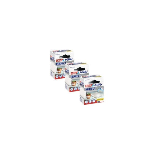 Tesa | Cloth Tape Gewebeband | 38 mm x 2.75 m - Extra Strong Adhesion | White 3-Pack 3 Rolls afbeelding 1