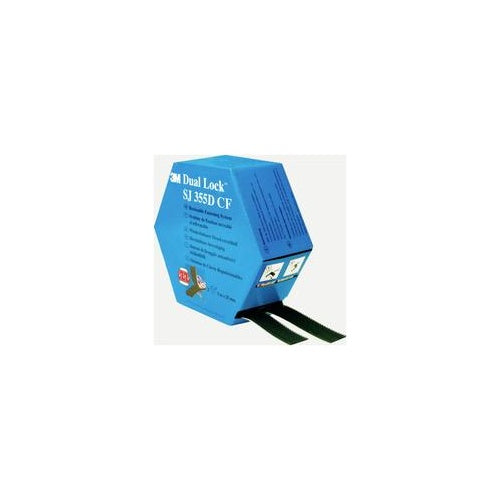 3M Dual Lock SJ355DCF REF Klettband zum Aufkleben Pilzkopf (L x B) 5000 mm x 25 mm Schwarz 1 Paar (7100297488) afbeelding 1