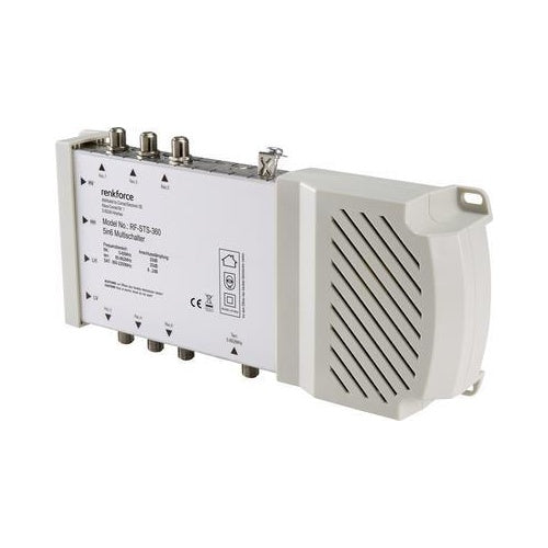 Renkforce RF-STS-360 SAT Multischalter Eingänge (Multischalter): 5 (4 SAT/1 terrestrisch) Teilnehmer-Anzahl: 6 Quad-LNB-tauglich (RF-4510558) afbeelding 1