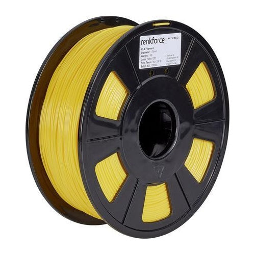 Renkforce RF-4511202 3D-Druckmaterial Polyacticsäure (PLA) Gelb 1 kg (RF-4511202) afbeelding 1
