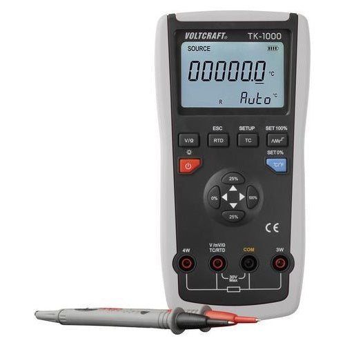 VOLTCRAFT TK-1000 Kalibrator Temperatur, Spannung 1x 9 V Block-Batterie (enthalten) (VC-11769560) afbeelding 1