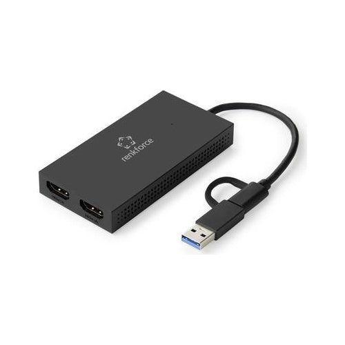 Renkforce RF-VDA-301 Externe Grafikkarte Anzahl unterstützter Monitore: 6 (RF-4718832) afbeelding 1
