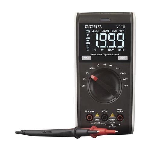 VOLTCRAFT VC131 Hand-Multimeter digital CAT III 250 V Anzeige (Counts): 2000 (VC-12232380) afbeelding 1