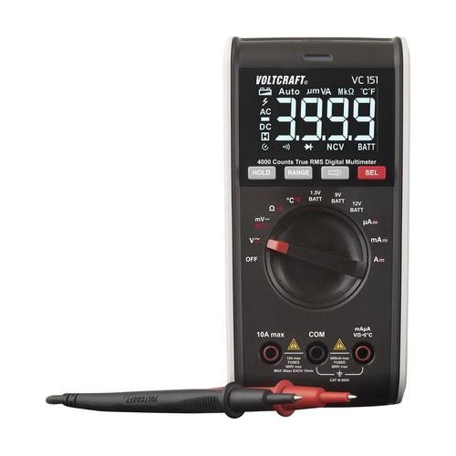 VOLTCRAFT VC151 Hand-Multimeter digital CAT III 600 V Anzeige (Counts): 4000 (VC-12232385) afbeelding 1