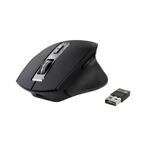 Renkforce RF-WM-300 Ergonomische Maus Bluetooth®, Kabellos Optisch Schwarz/Grau 7 Tasten 2400 dpi Ergonomisch (RF-5150984) afbeelding 1