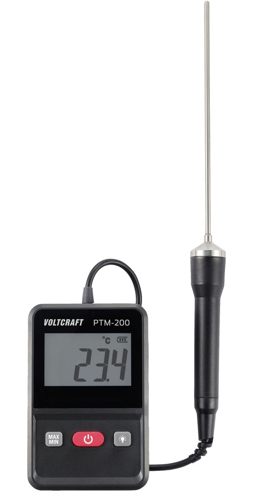 VOLTCRAFT PTM-200 Einstichthermometer Messbereich Temperatur -200 bis 200 °C Fühler-Typ Pt1000 Kontaktmessung (VC-12920030) afbeelding 1