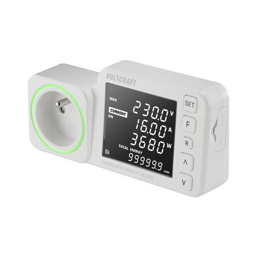 VOLTCRAFT SEM5000 FR Energiekosten-Messgerät Kostenprognose, Alarmfunktion, Stromtarif einstellbar, Datenloggerfunktion (VC-12936575) afbeelding 1