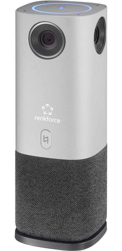 Renkforce RF-CC-800 360° Videokonferenz-System Full HD 1920 x 1080 Pixel 360° Erfassung, 4 Weitwinkel-Kameras, Voice Tracking Mikrofone (bis 5 m Reichweite) (RF-5233130) afbeelding 1