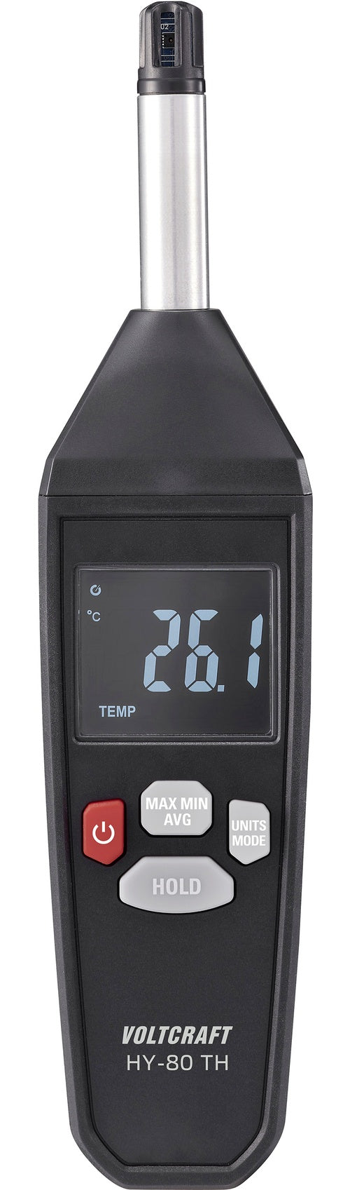 VOLTCRAFT HY-80 TH Luftfeuchtemessgerät (Hygrometer) 0 % rF 100 % rF Set Hygrometer (VC-13101380) afbeelding 1