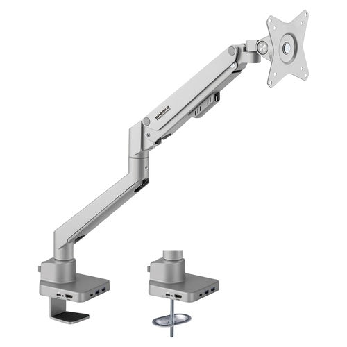 SpeaKa Professional SP-MM-600 1fach Monitor-Tischhalterung 43,2 cm (17) - 81,3 cm (32) Gasdruck-Technik, Integrierte Dockingstation, Neigbar, Schwenkbar (SP-10493144) afbeelding 1