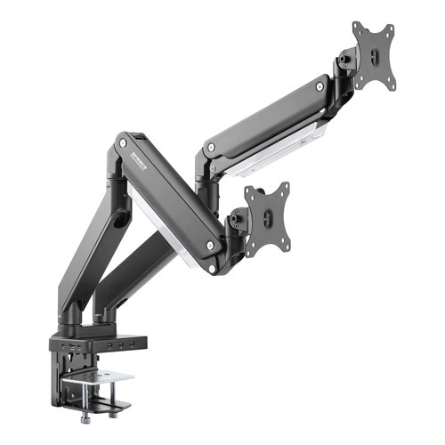 SpeaKa Professional SP-MM-830 2fach Monitor-Tischhalterung 43,2 cm (17) - 88,9 cm (35) Integrierte Dockingstation, Gasdruck-Technik, Neigbar, Schwenkbar (SP-10506484) afbeelding 1