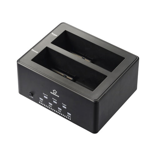 Renkforce RF-5576398 USB 3.2 Gen 1 (USB 3.0) SATA 2 Port Festplatten-Dockingstation 2.5 Zoll, 3.5 Zoll mit Clone-Funktion, mit Erase-Funktion (RF-5576398) afbeelding 1