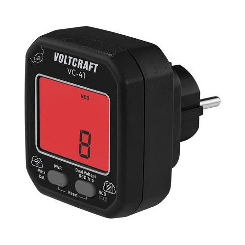 Voltcraft VC-41 Steckdosentester CAT II 250 V LCD (VC-16041165) afbeelding 1